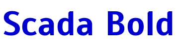 Scada Bold 字体